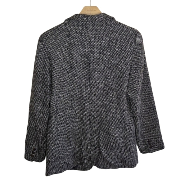 Max Mara | Virgin Wool Herringbone Tweed Single Button Blazer Size US 8 - Picture 6 of 6